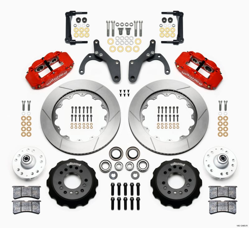 Wilwood — KIT,FRONT,IMPALA 59-64,VETTE 63-64 FNSL6R,1.10,14.00 ROTOR,VENTED,RED