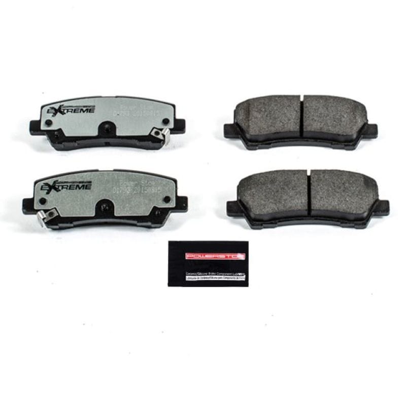 PowerStop — PowerStop - Z26 Performance Carbon-Fiber Ceramic Brake Pads with Hardware Kit