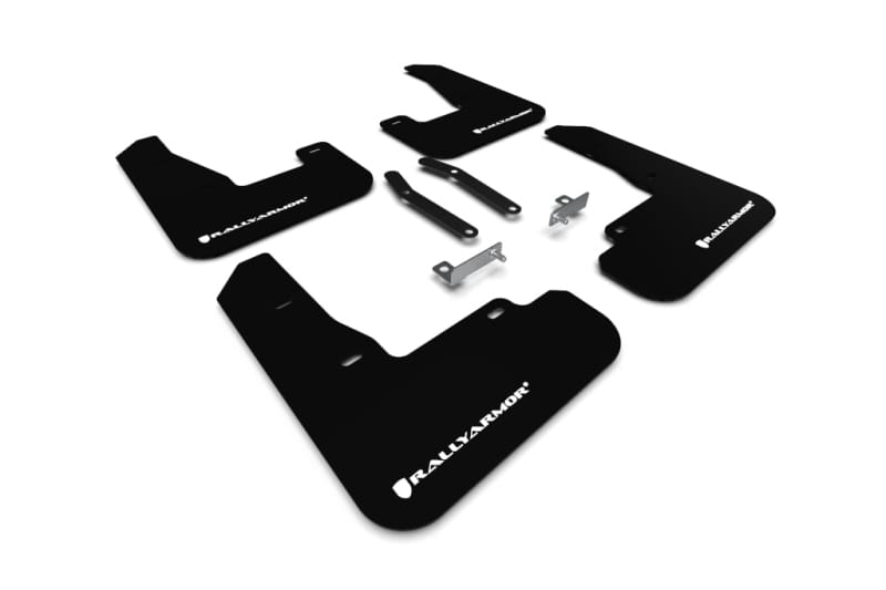 Rally Armor — Black Mud Flap/White Logo