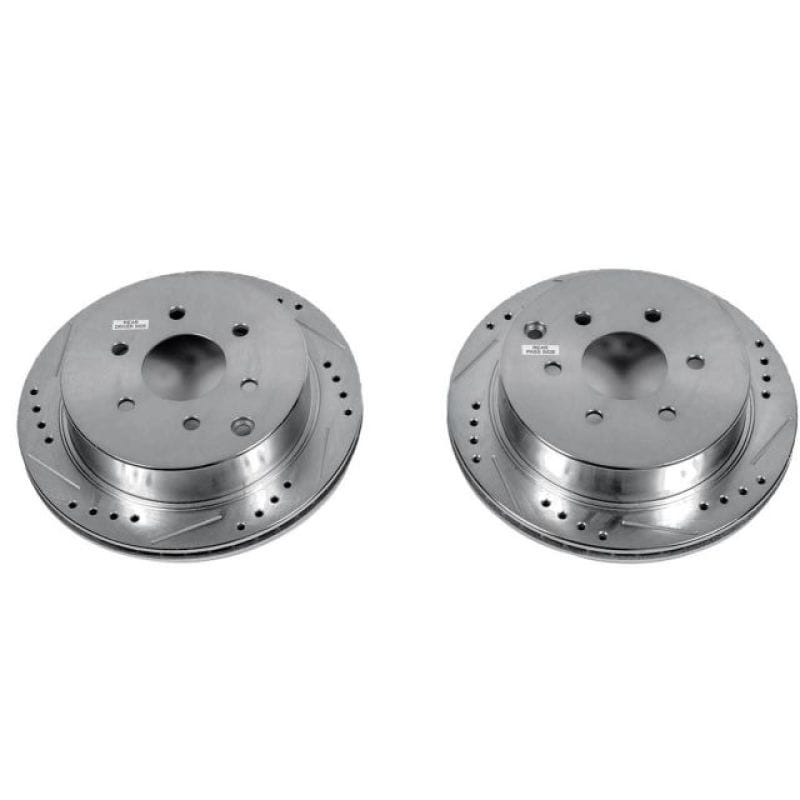 PowerStop — PowerStop Evolution Performance Drilled, Slotted & Plated Brake Rotor Pair