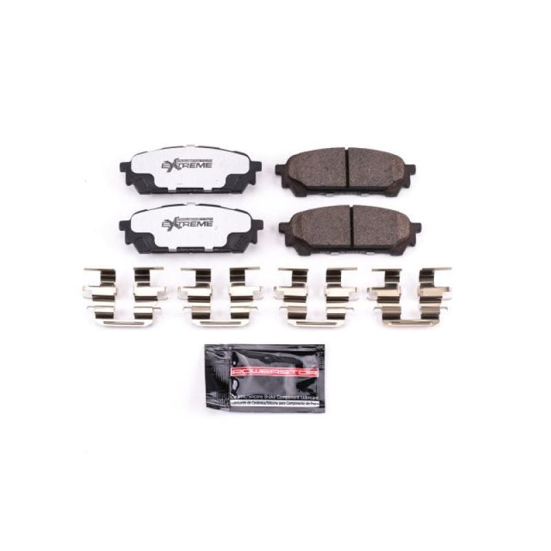 PowerStop — PowerStop - Z26 Performance Carbon-Fiber Ceramic Brake Pads with Hardware Kit