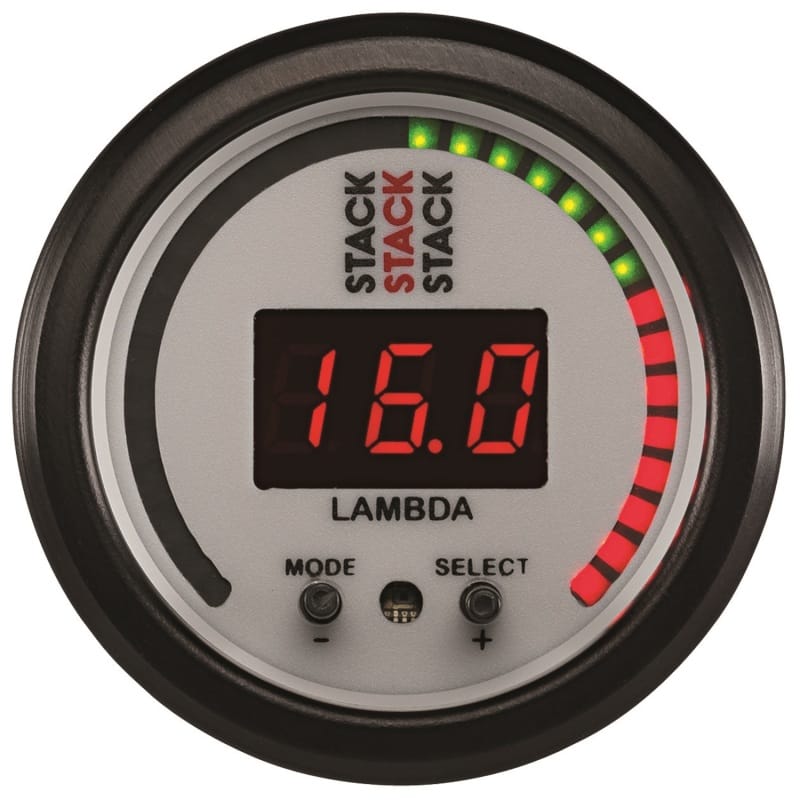 AutoMeter — GAUGE, WIDEBAND AIR-FUEL RATIO (LAMBDA), PRO-CONTROL, 52MM, WHT
