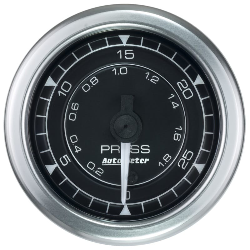 AutoMeter — GAUGE, PRESSURE, 2 1/16", 30PSI, DIGITAL STEPPER MOTOR, CHRONO