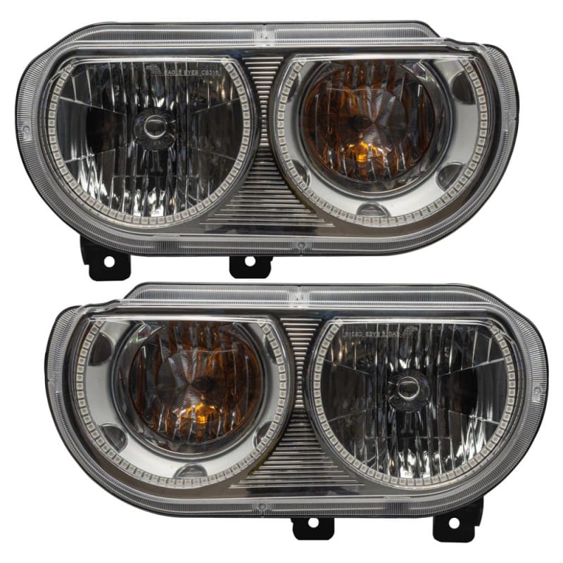 ORACLE Lighting — 2008-2014 Dodge Challenger Pre-Assembled LED Halo Headlights - (Non-HID)