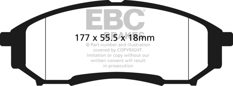 EBC — EBC 05-07 Ford F250 (inc Super Duty) 5.4 (2WD) Greenstuff Rear Brake Pads
Disc Brake Pad
