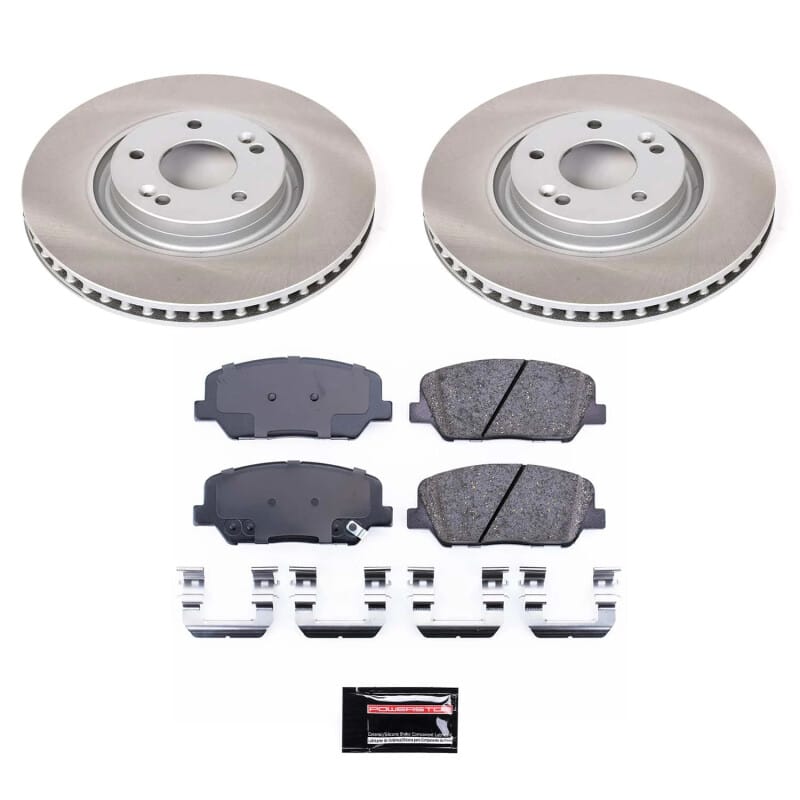 PowerStop — Semi-Coated Rotor and Low-Dust Ceramic Brake Pad Kit