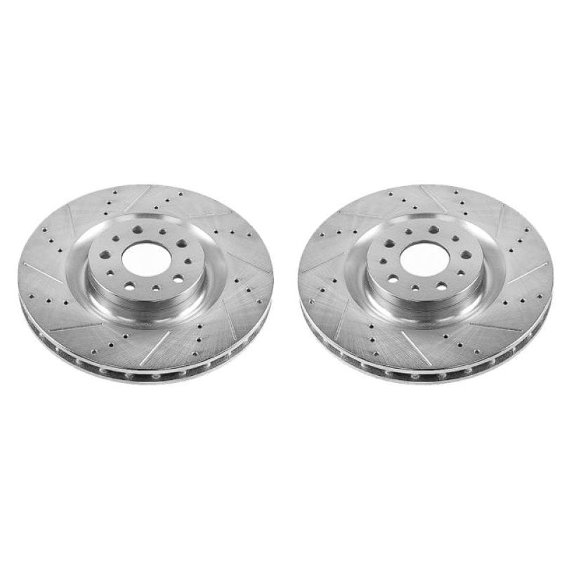 PowerStop — PowerStop Evolution Performance Drilled, Slotted & Plated Brake Rotor Pair