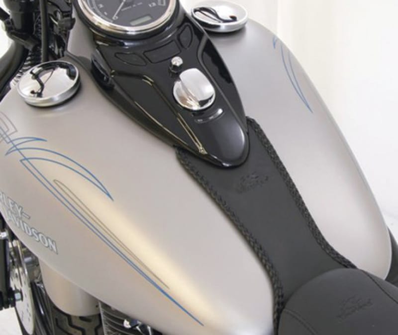 Mustang Motorcycle — Mustang 08-13 Harley FLSTB,09-15 FLSTBC Softail Tank Bib - Black