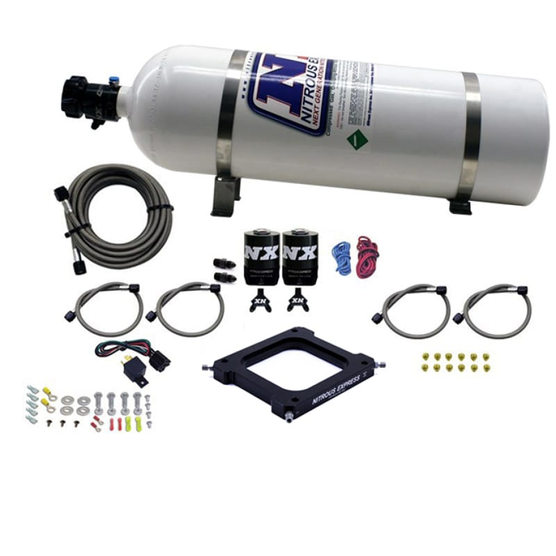 Nitrous Express — Nitrous Express 4500 Assassin Plate System Pro Power Alcohol 100-500HP (15lb Bottle)
Injection System Kit