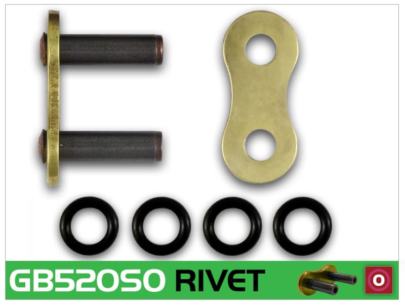 RK Chain — RK Chain GB520SO-RIVET - Gold