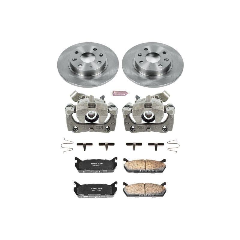 PowerStop — OE Stock Replacement Low-Dust Ceramic Brake Pad, Rotor and Caliper Kit