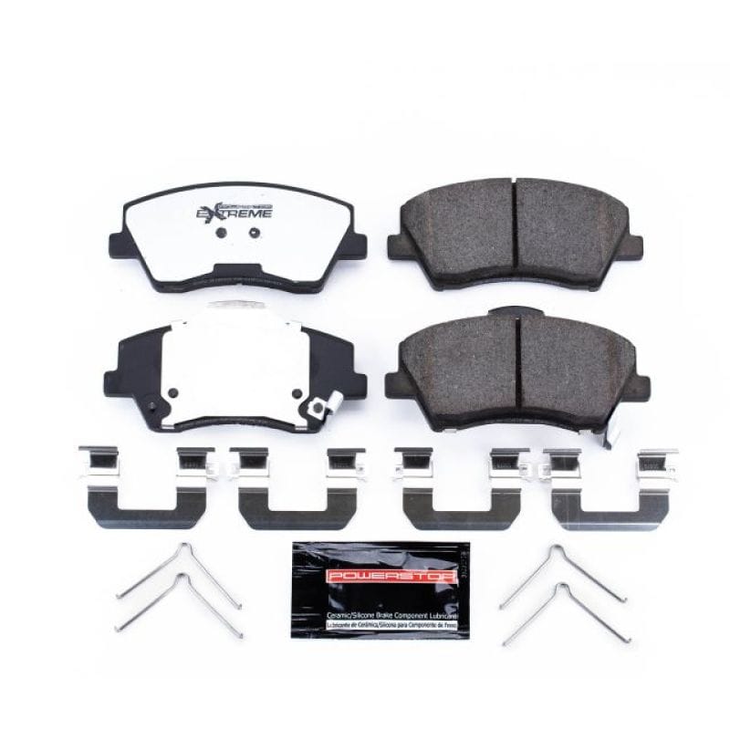 PowerStop — PowerStop - Z36 Truck and SUV Carbon-Fiber Ceramic Brake Pads with Hardware Kit
