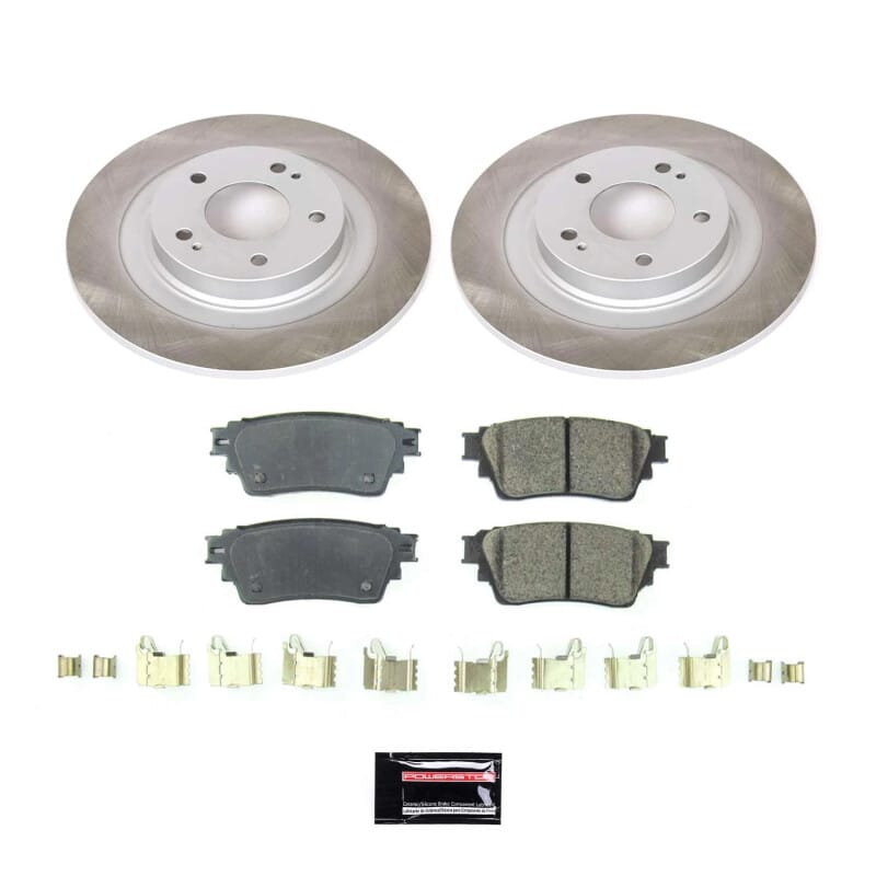 PowerStop — Semi-Coated Rotor and Low-Dust Ceramic Brake Pad Kit