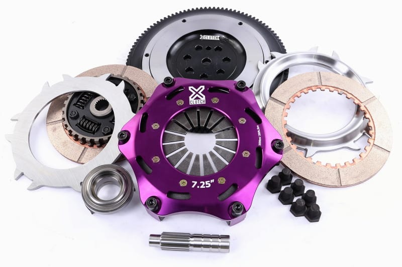 XCLUTCH — Clutch Kit Inc Chromoly Flywheel; 7  1/4" Twin Sprung Ceramic Clutch Discs