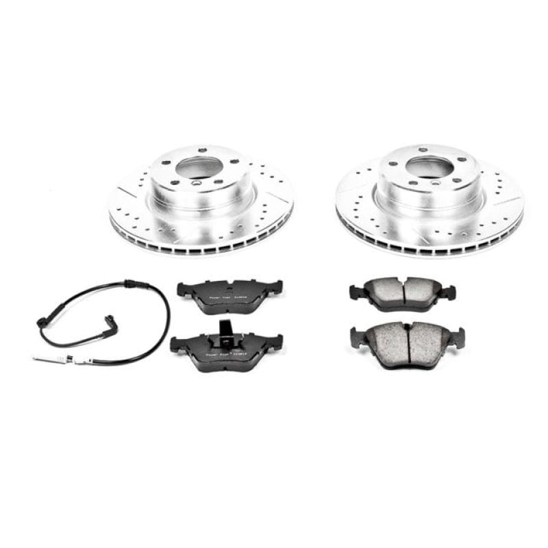 PowerStop — Z23 Daily Driver Carbon-Fiber Ceramic Brake Pad and Drilled & Slotted Rotor Kit