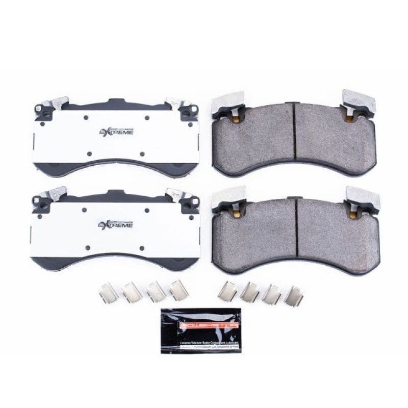 PowerStop — PowerStop - Z26 Performance Carbon-Fiber Ceramic Brake Pads with Hardware Kit