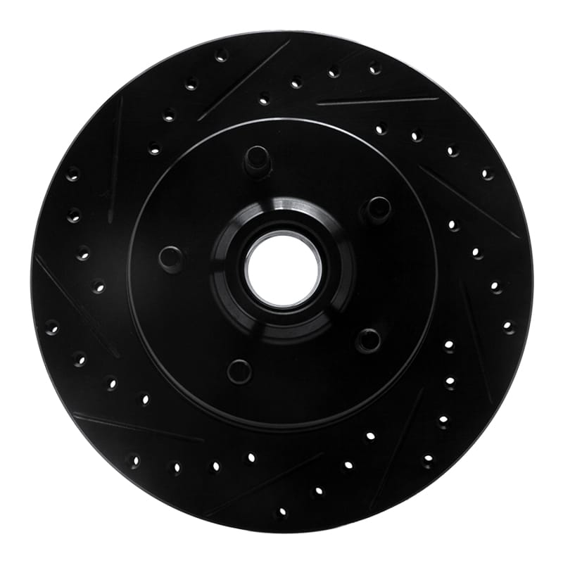R1 Concepts — R1 Concepts Brake Rotor Drilled and Slotted Black
