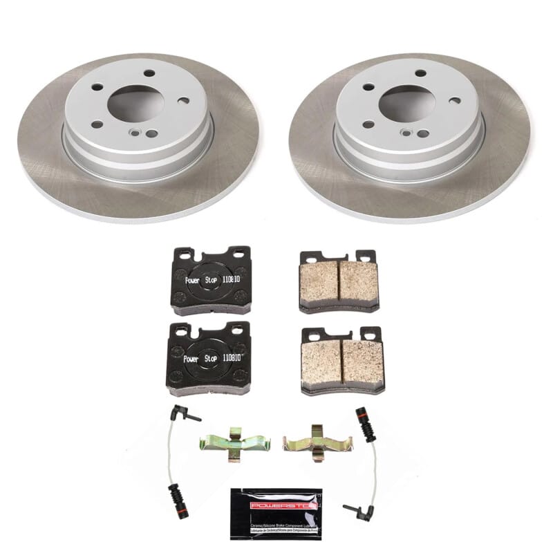 PowerStop — Semi-Coated Rotor and Low-Dust Ceramic Brake Pad Kit