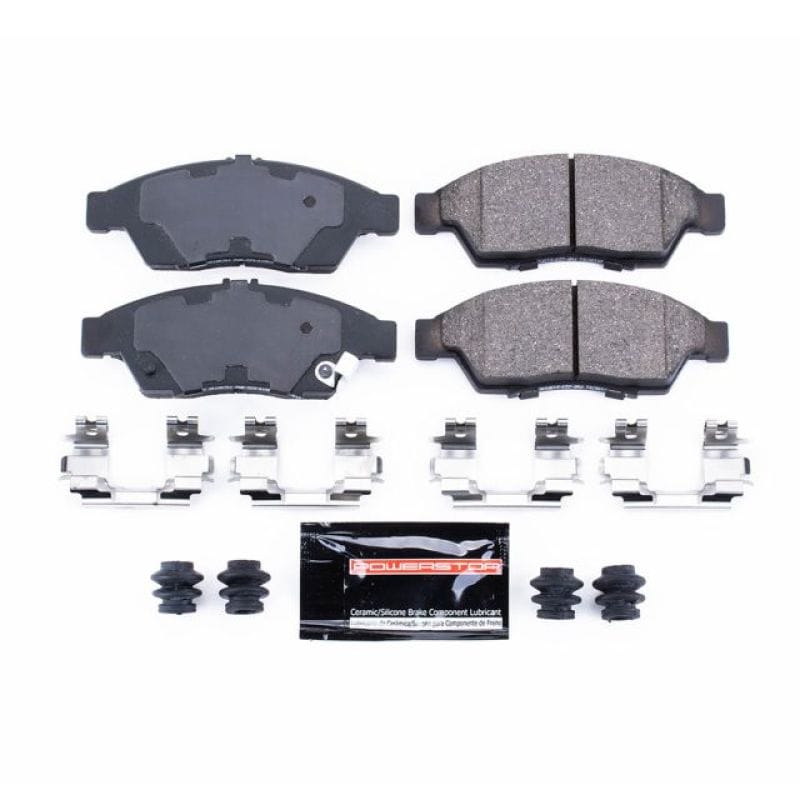 PowerStop — PowerStop - Z23 Daily Driver Carbon-Fiber Ceramic Brake Pads with Hardware Kit
