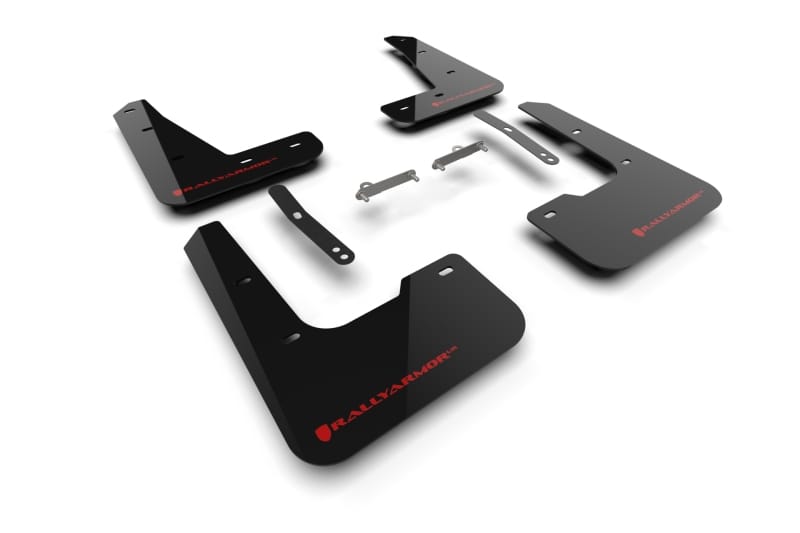 Rally Armor — Black Mud Flap/Red Logo