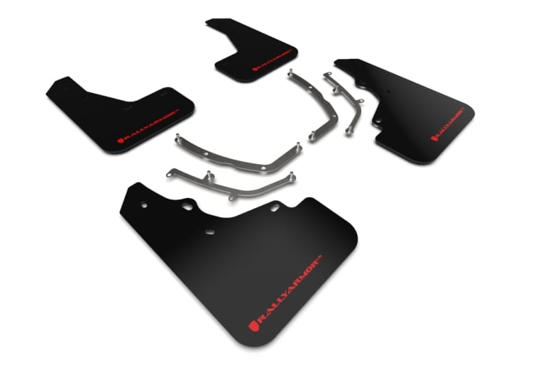 Rally Armor — Black Mud Flap/Red Logo