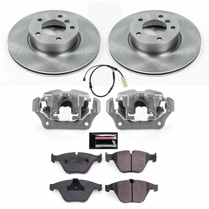 PowerStop — OE Stock Replacement Low-Dust Ceramic Brake Pad, Rotor and Caliper Kit