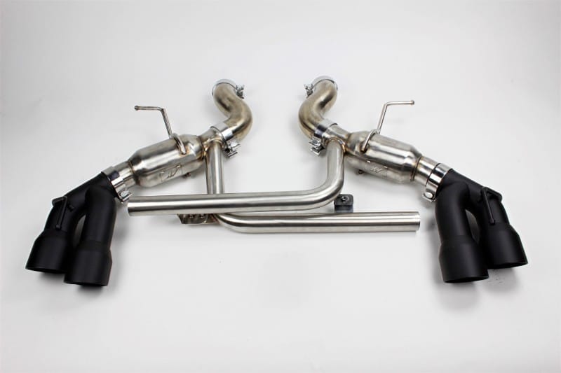Mishimoto — Quad Tip Pro Axle-Back Exhaust, Black, fits Chevrolet Camaro SS 2016-2024