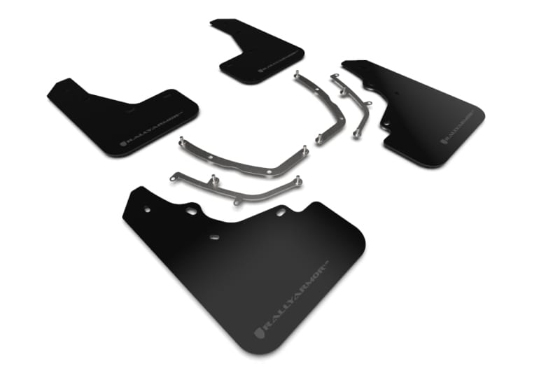Rally Armor — Black Mud Flap/Dark Grey Logo