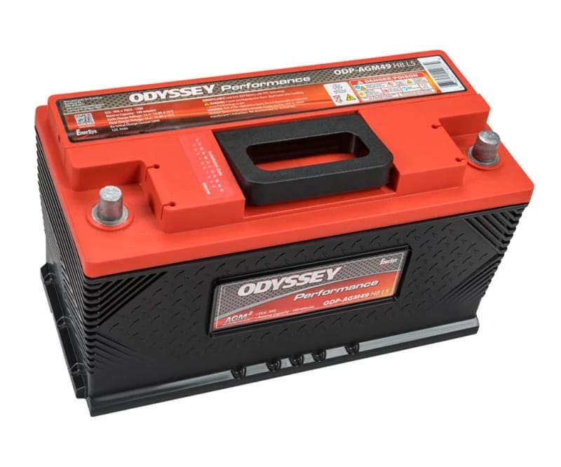 Odyssey Battery — battery, auto, Odyssey ODP-AGM49H8L5, group 49 AGM, DIN H8 / L5