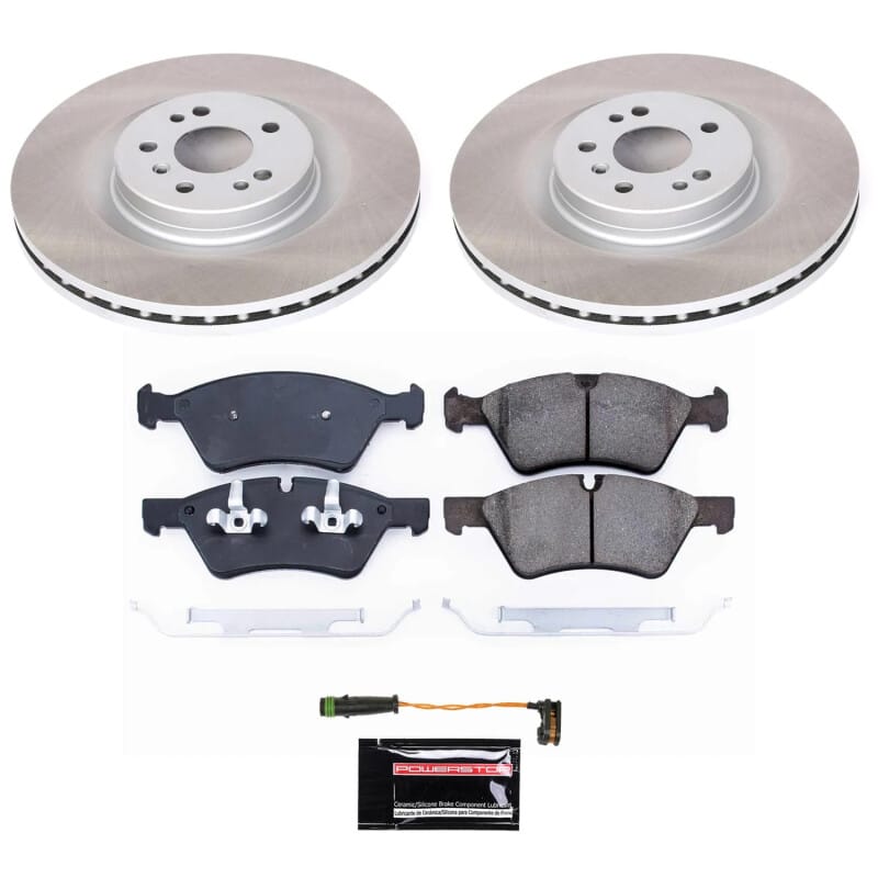 PowerStop — Semi-Coated Rotor and Low-Dust Ceramic Brake Pad Kit