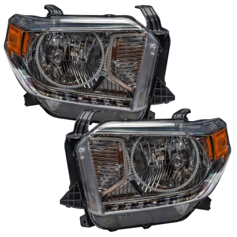 ORACLE Lighting — 2014-2017 Toyota Tundra Pre-Assembled LED Halo Headlights - (Dual Halo Kit)