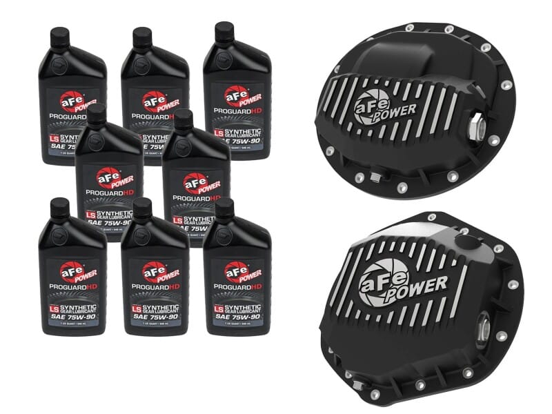 aFe — aFe POWER Front & Rear Diff GUARD Package w/ Oil