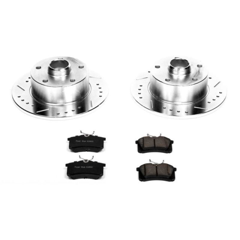 PowerStop — Z23 Daily Driver Carbon-Fiber Ceramic Brake Pad and Drilled & Slotted Rotor Kit
