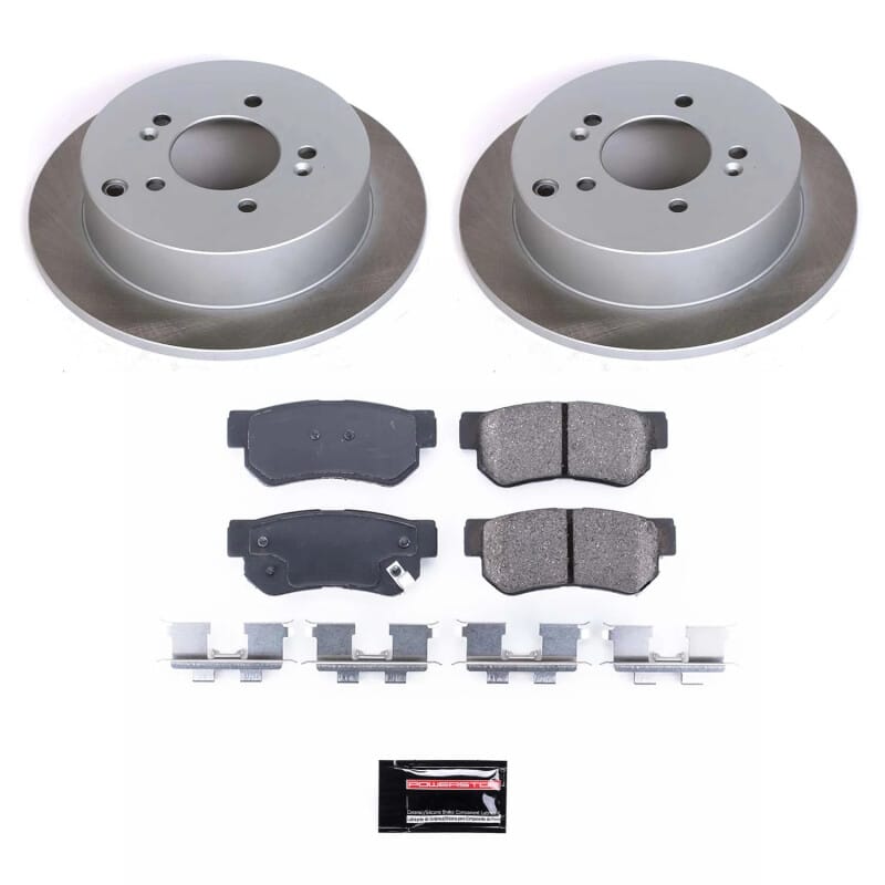 PowerStop — Semi-Coated Rotor and Low-Dust Ceramic Brake Pad Kit