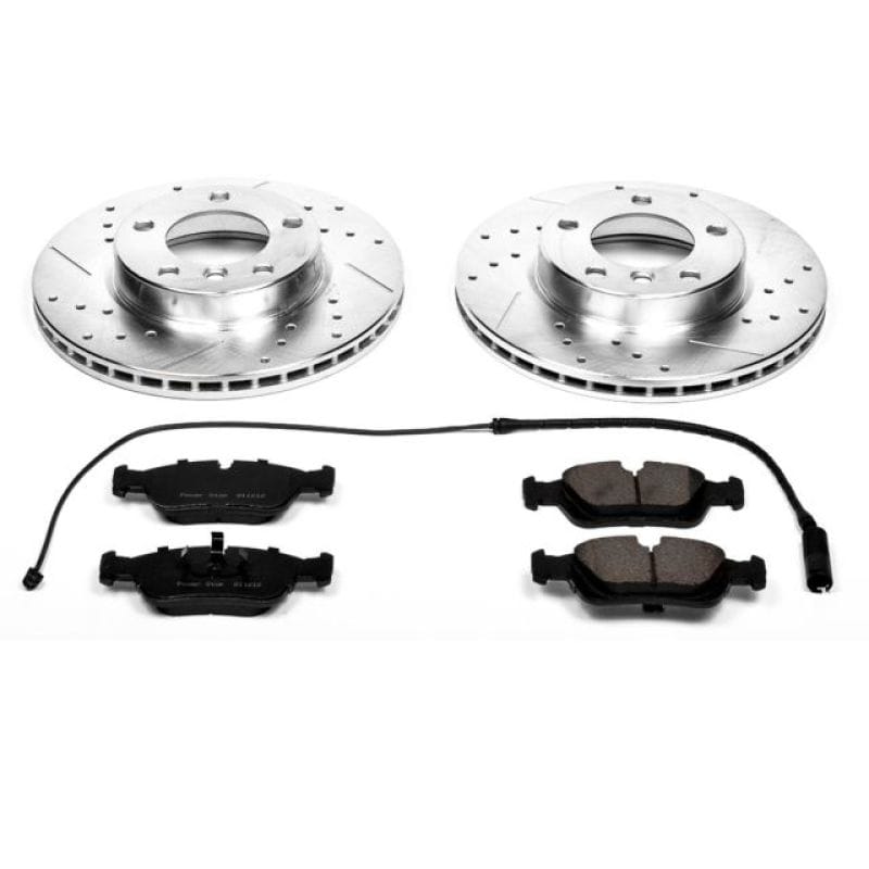 PowerStop — Z23 Daily Driver Carbon-Fiber Ceramic Brake Pad and Drilled & Slotted Rotor Kit
