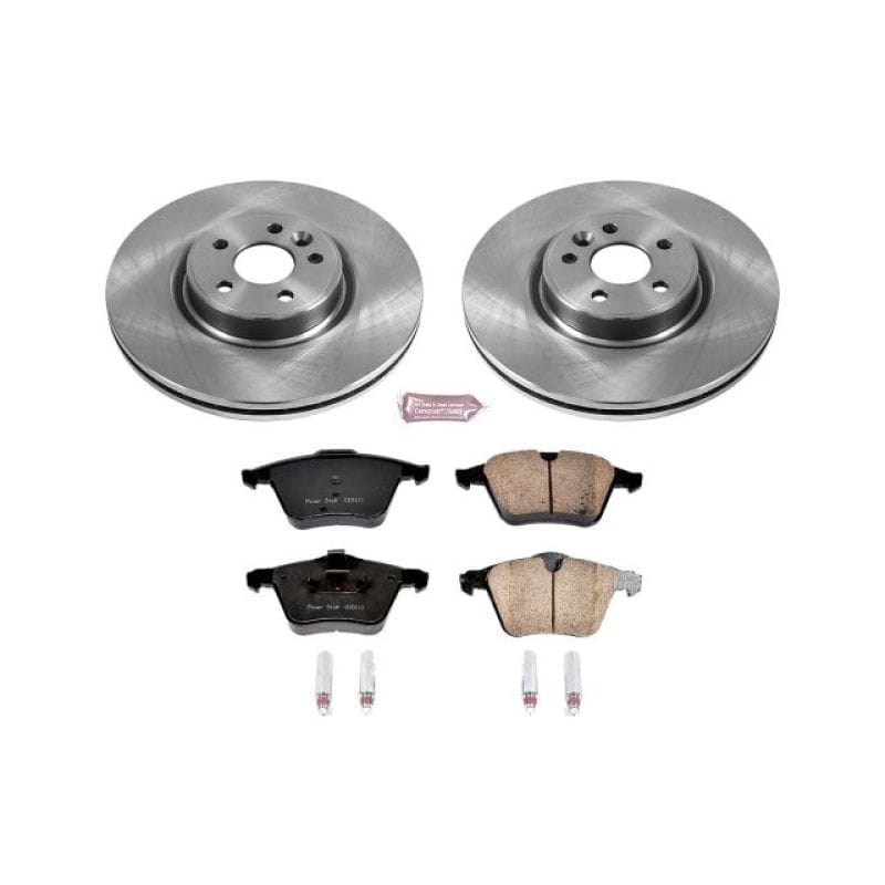 PowerStop — OE Stock Replacement Low-Dust Ceramic Brake Pad and Rotor Kit