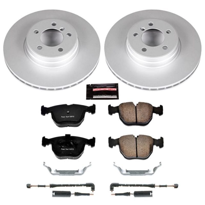 PowerStop — Genuine Geomet Coated Rotor and Carbon-Fiber Ceramic Brake Pad Kit
