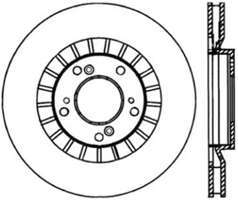 Stoptech — StopTech Sport Slotted Cryo Brake Rotor; Front Left
