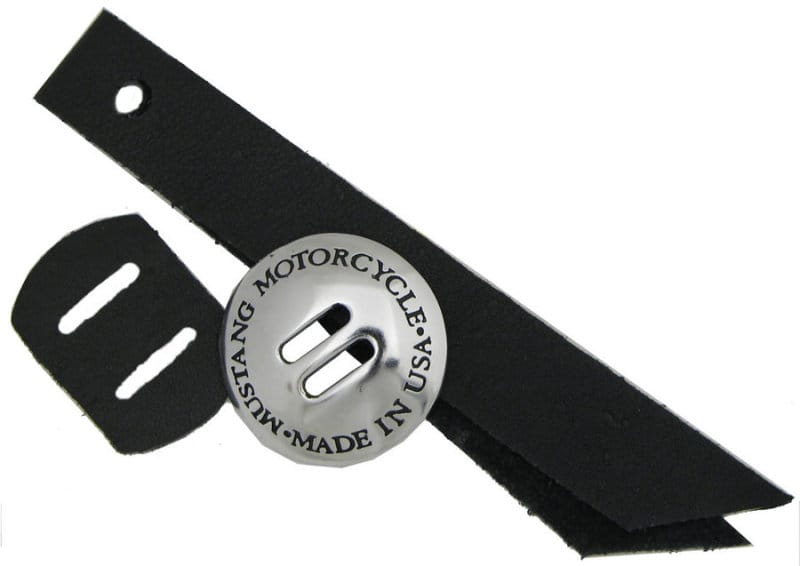 Mustang Motorcycle — Mustang Concho Kit Large (41mm) with Leather Strip Hardware