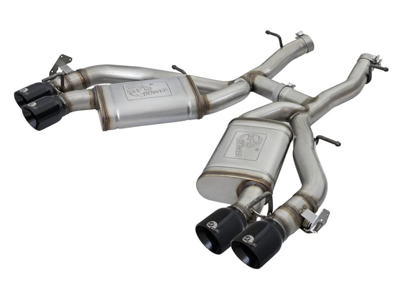 aFe — MACH Force-Xp 3 IN 304 Stainless Steel Axle-Back Exhaust System w/Black Tip
