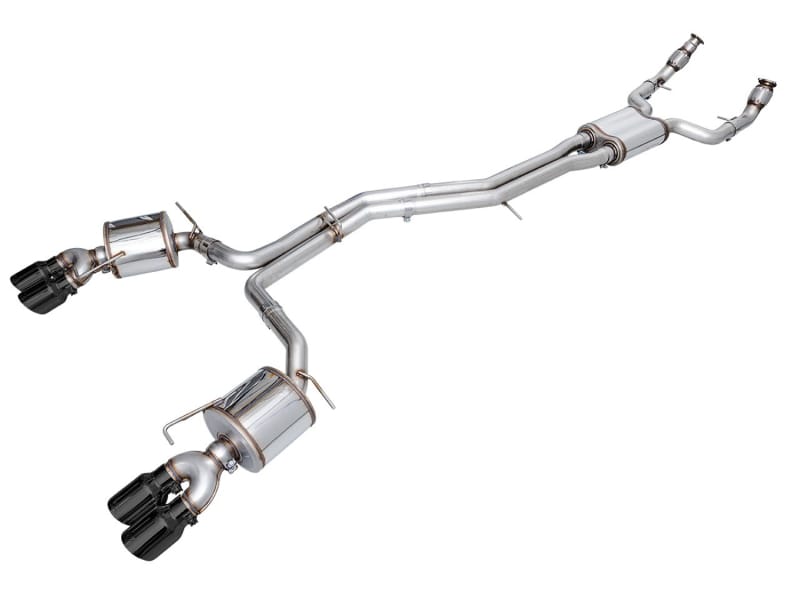 AWE Tuning — AWE Touring Edition for Audi C8 S6/S7 - Diamond Black Tips