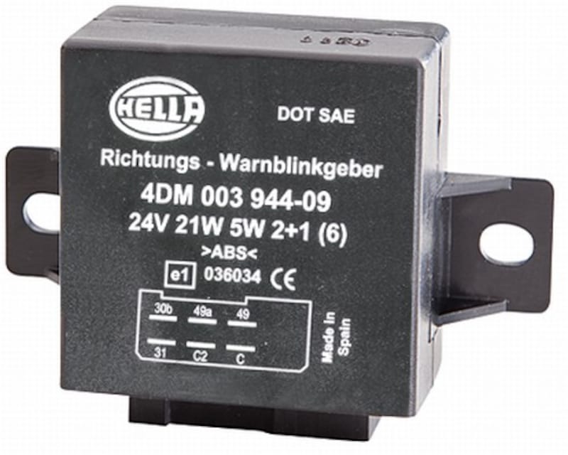 Hella — Hella Flasher Unit 24V 2+1X21W+5W
FLASHER UNIT 24V