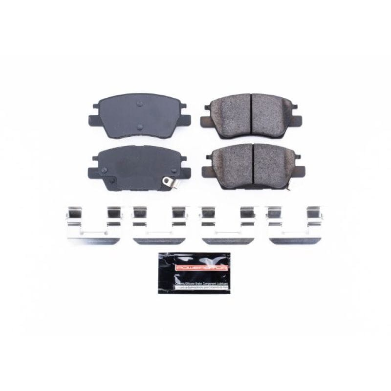PowerStop — PowerStop - Z23 Daily Driver Carbon-Fiber Ceramic Brake Pads with Hardware Kit