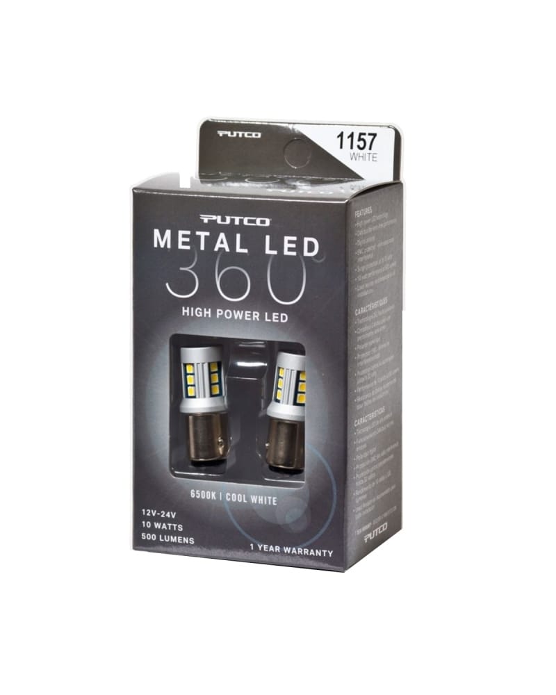Putco — Putco 1157 - White Metal 360 LED
Bulb