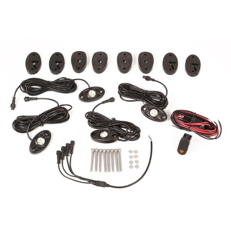 Rugged Ridge — Rugged Ridge 07-18 Jeep Wrangler JK White 4-Piece LED Rock Light Kit w/ Harness
OrdRacingLampMnt
OFFROAD_LIGHTING