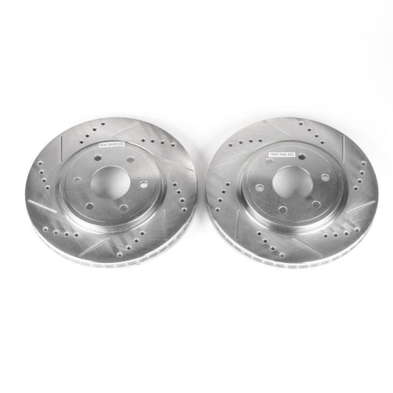 PowerStop — PowerStop Evolution Performance Drilled, Slotted & Plated Brake Rotor Pair
