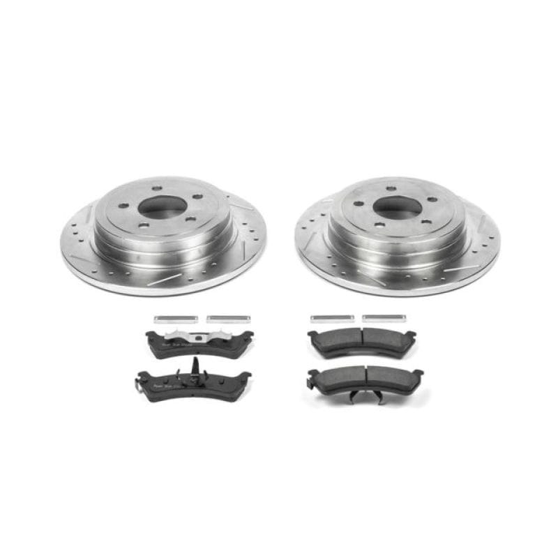 PowerStop — Z23 Daily Driver Carbon-Fiber Ceramic Brake Pad and Drilled & Slotted Rotor Kit