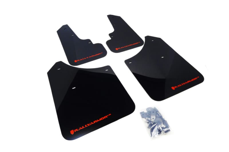 Rally Armor — Black Mud Flap/Red Logo