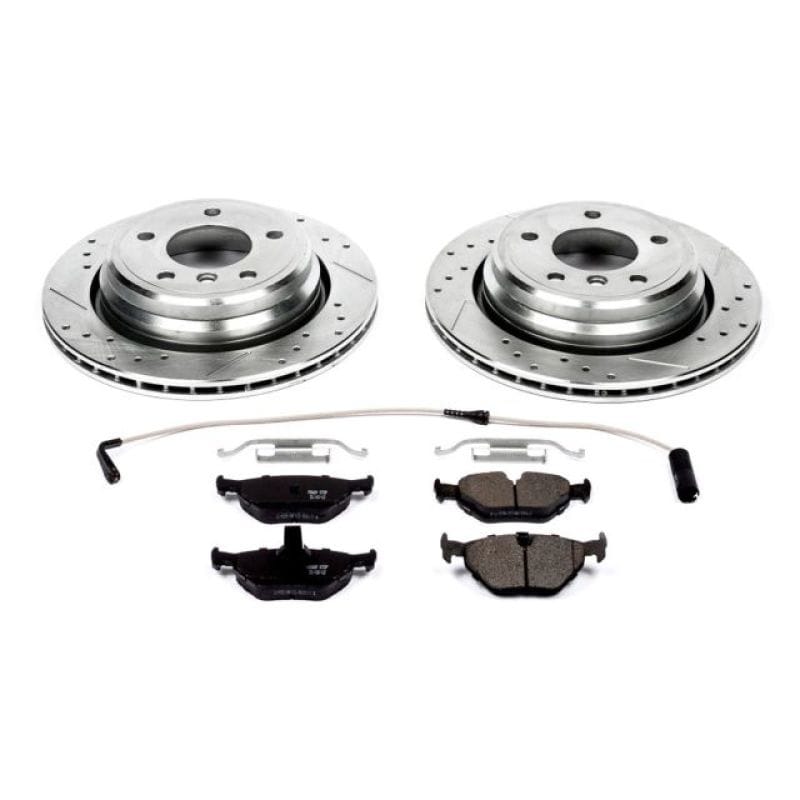 PowerStop — Z23 Daily Driver Carbon-Fiber Ceramic Brake Pad and Drilled & Slotted Rotor Kit