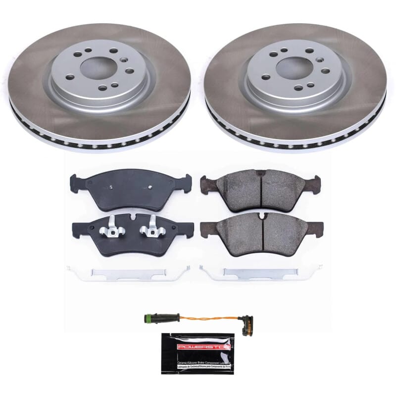 PowerStop — Semi-Coated Rotor and Low-Dust Ceramic Brake Pad Kit